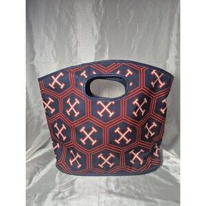 Toss Designs Grab Bag Navy/White/Red Geometric Design